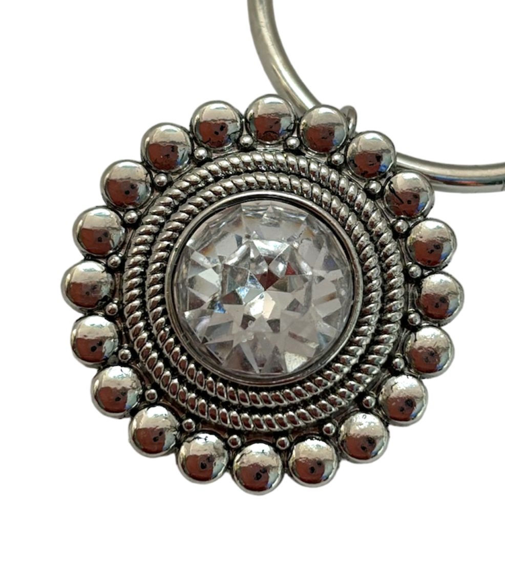 Fashion Fastener - Raised Crystal