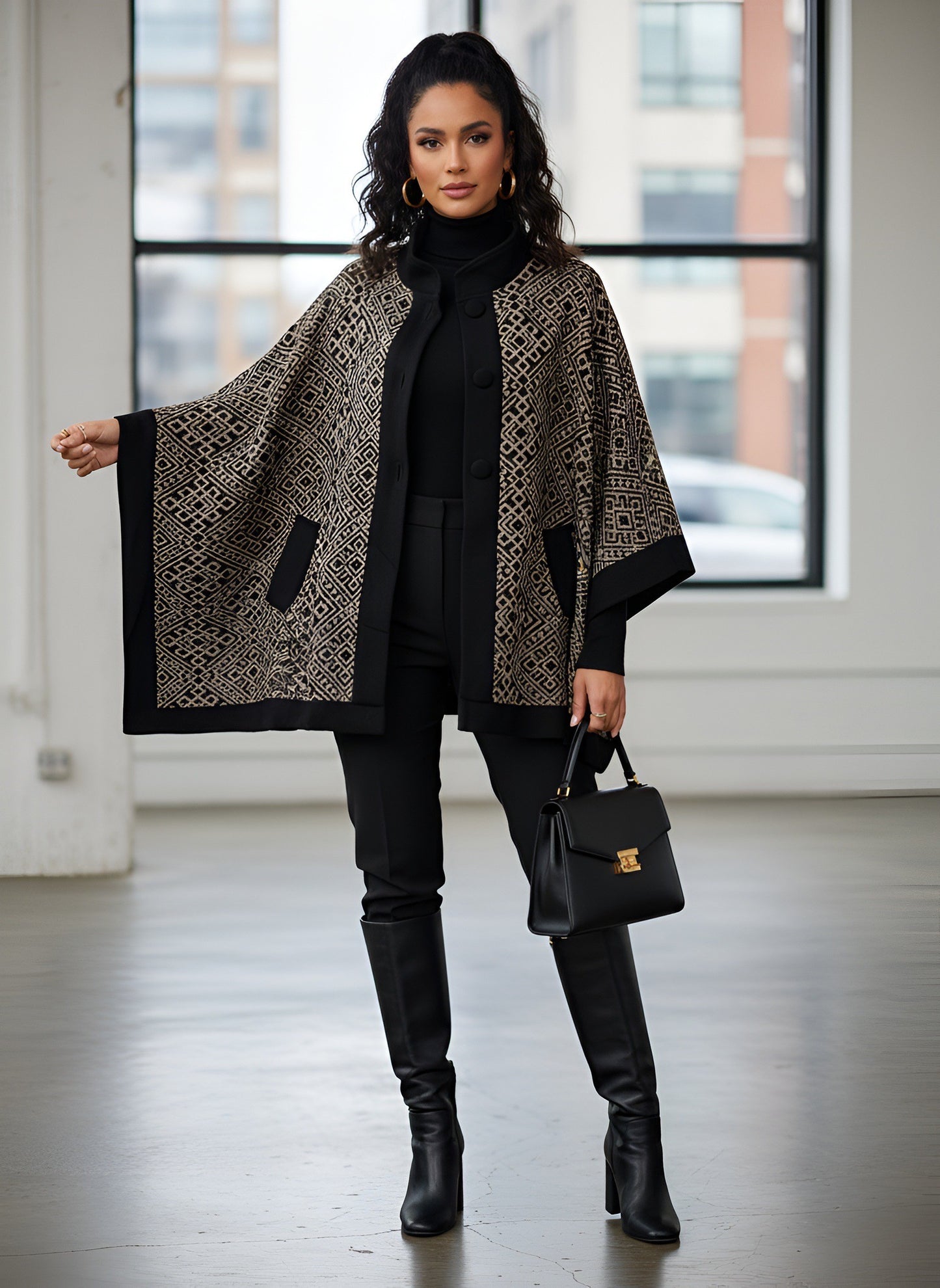 The Kate Cape - Black