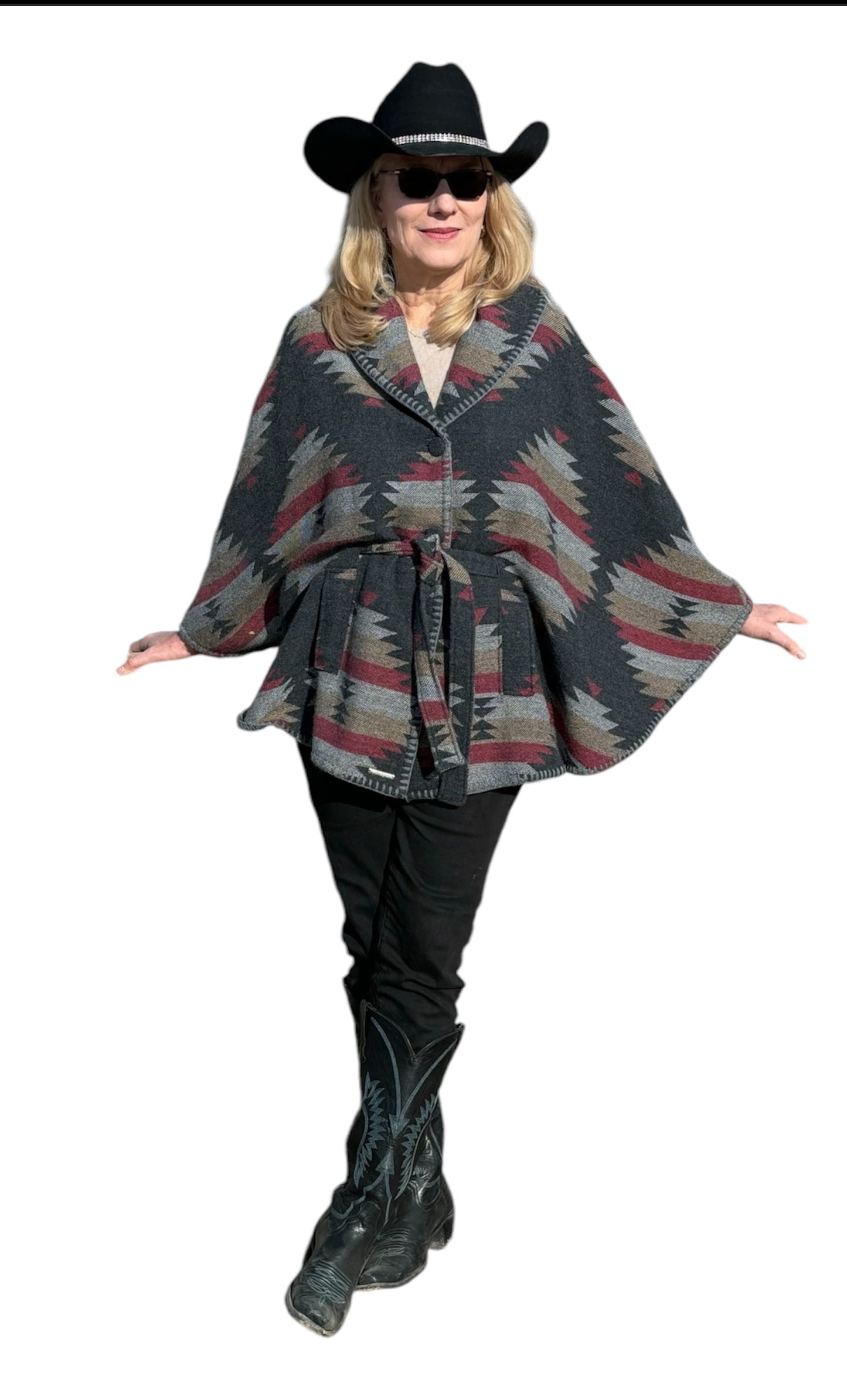 The Montana Cape Coat - Gray