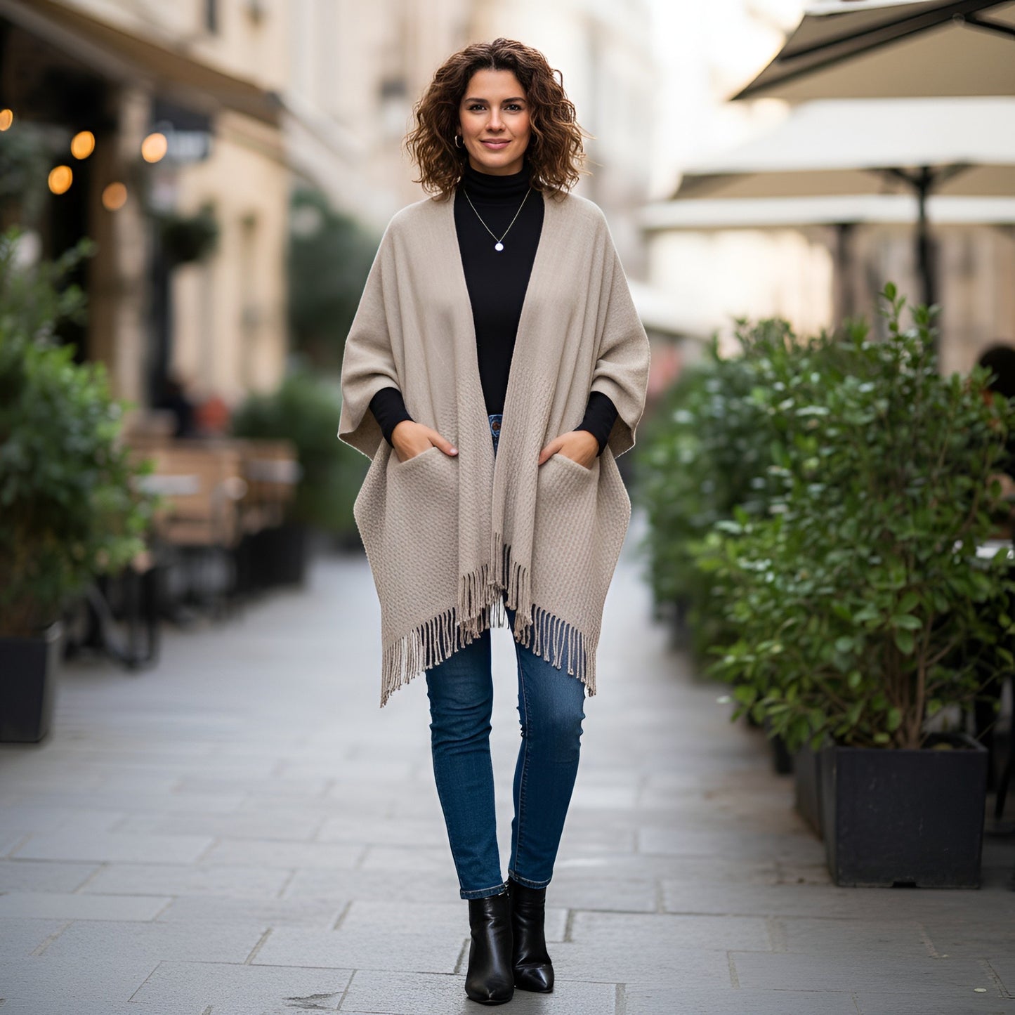 Beachcomer Pocket Shawl - Driftwood