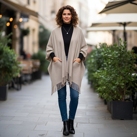 Beachcomer Pocket Shawl - Driftwood