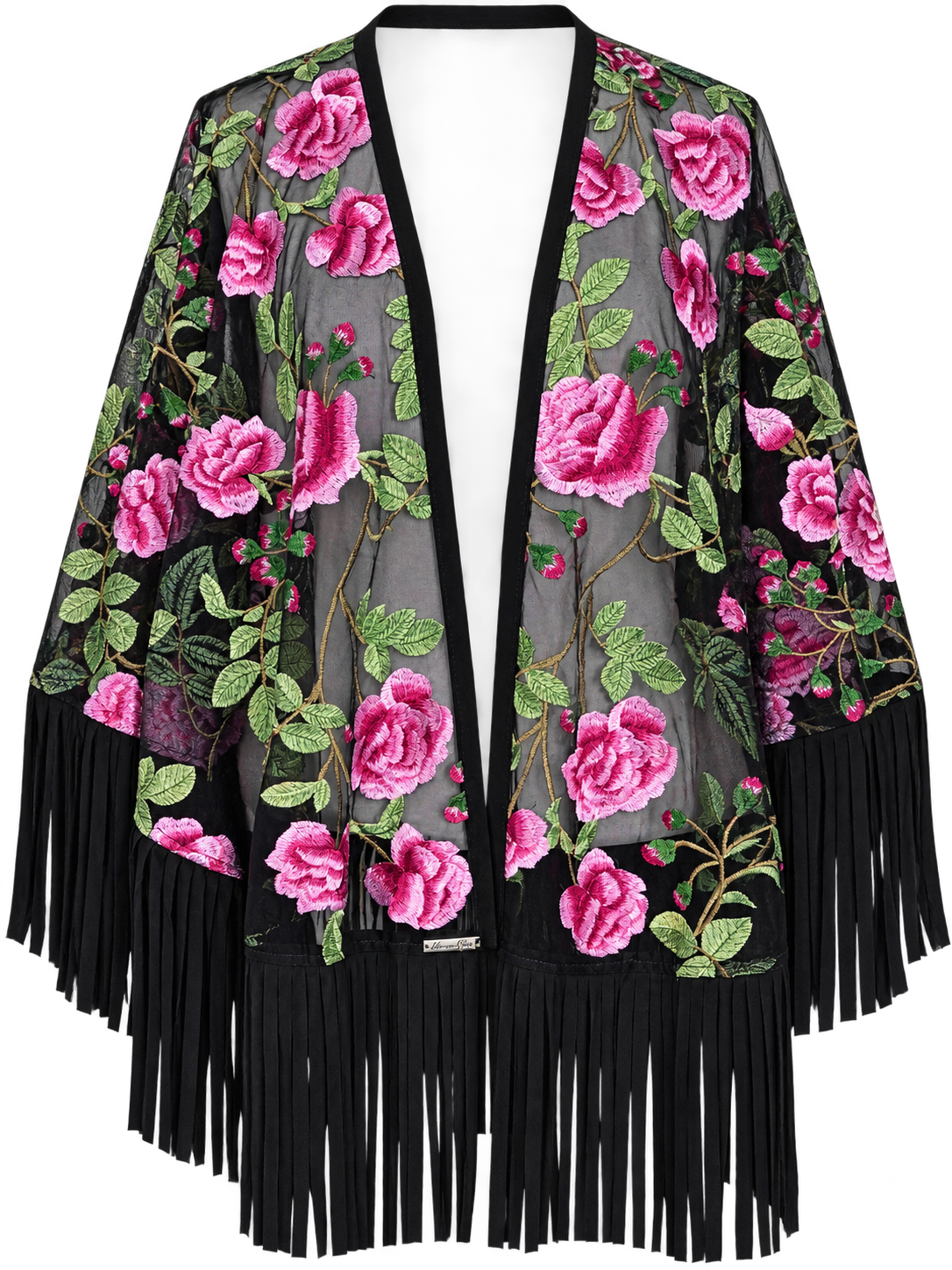 Floral Pink Rose Shawl Wrap