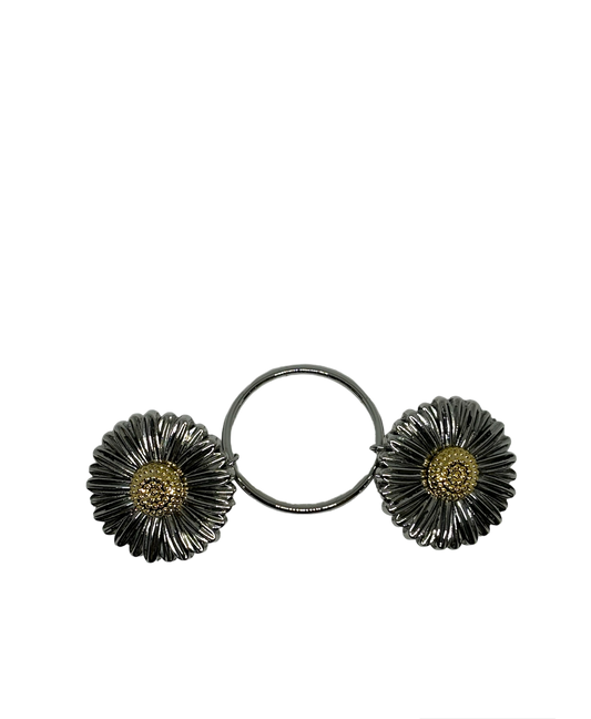 Fashion Fastener - Two Toned Daisy