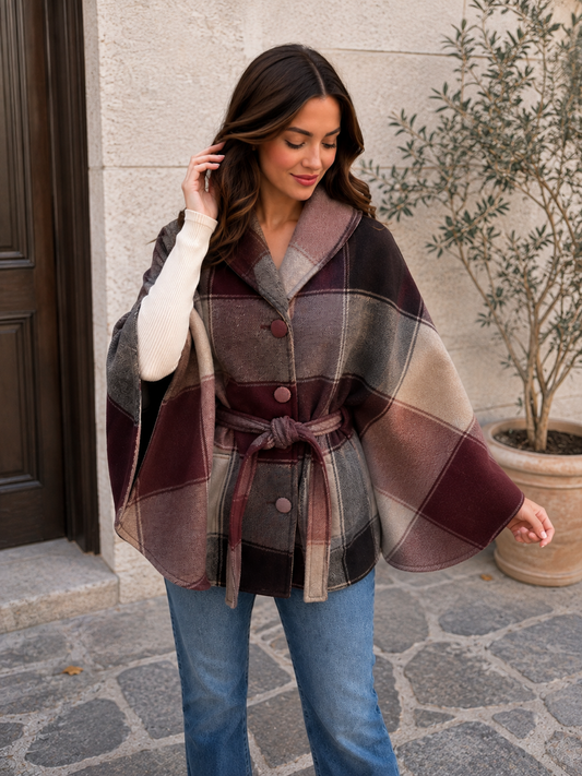 The Highland Tweed Cape Coat