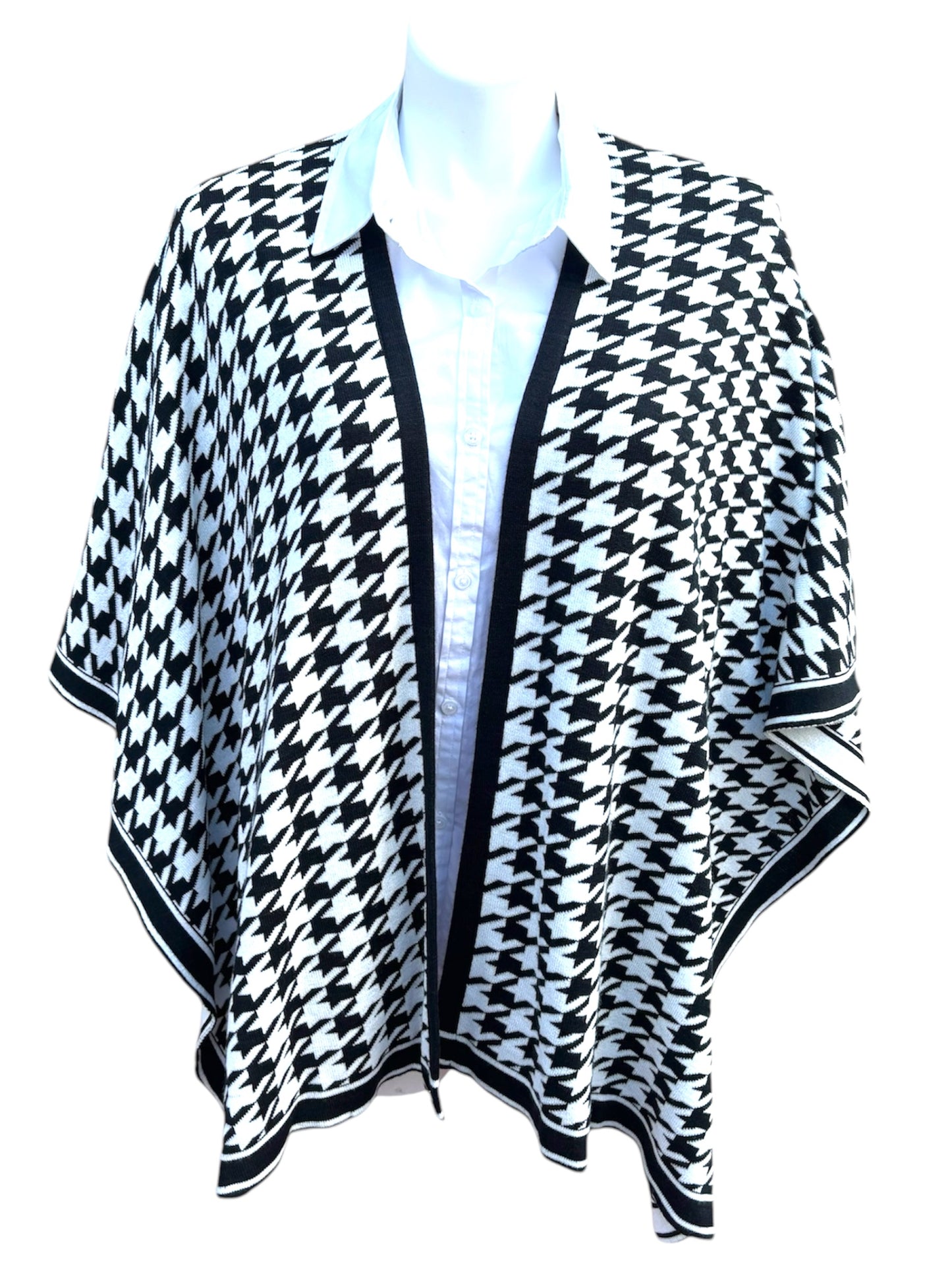 Houndstooth Shawl Wrap