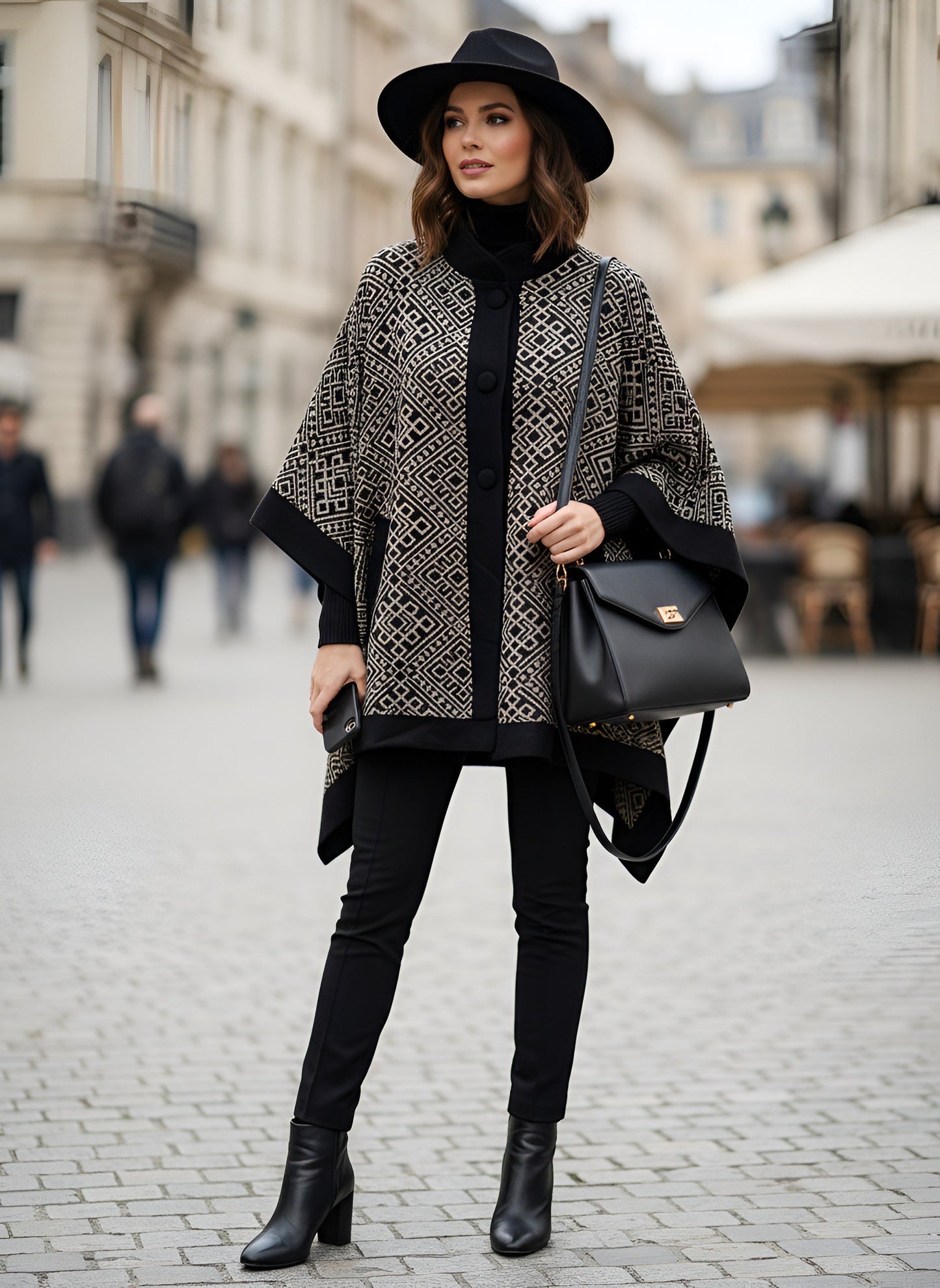 The Kate Cape - Black