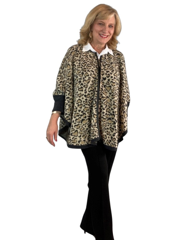 Heart Capelet – Leopard