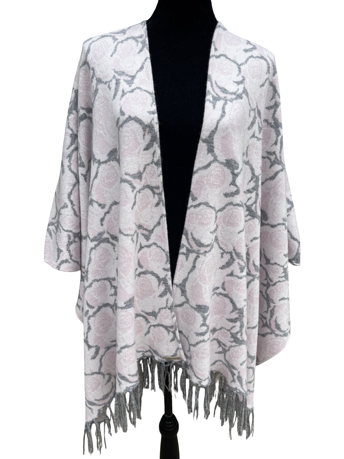 Pink Rose Shawl Wrap