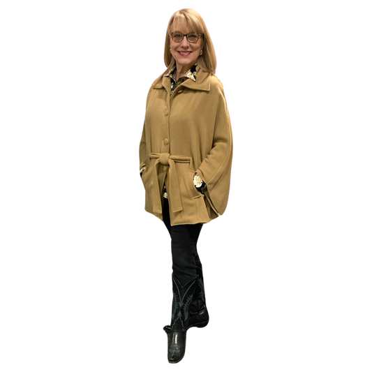 Nicole Cape Coat - Camel